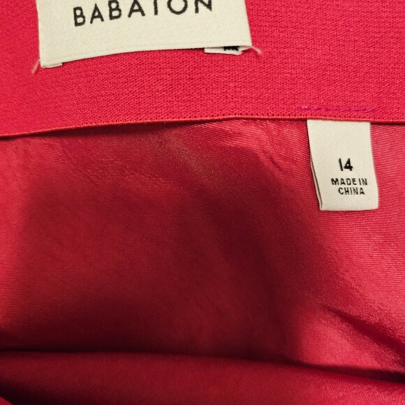 Babaton Pink Slip Satin Midi Skirt - Picture 3 of 4